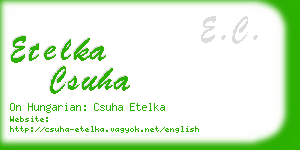 etelka csuha business card